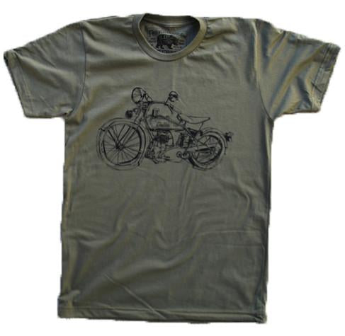 1929 Indian Motorcycle Army T-Shirt