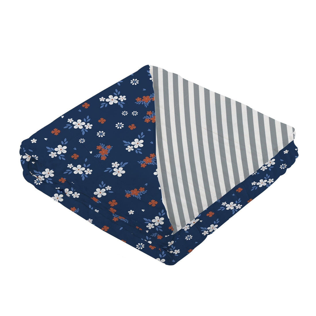 Serenity and Finley Stripe Bamboo Muslin Blanket