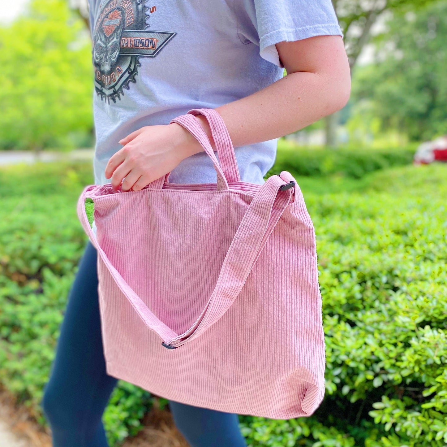 Everyday Corduroy Crossbody Tote Purse