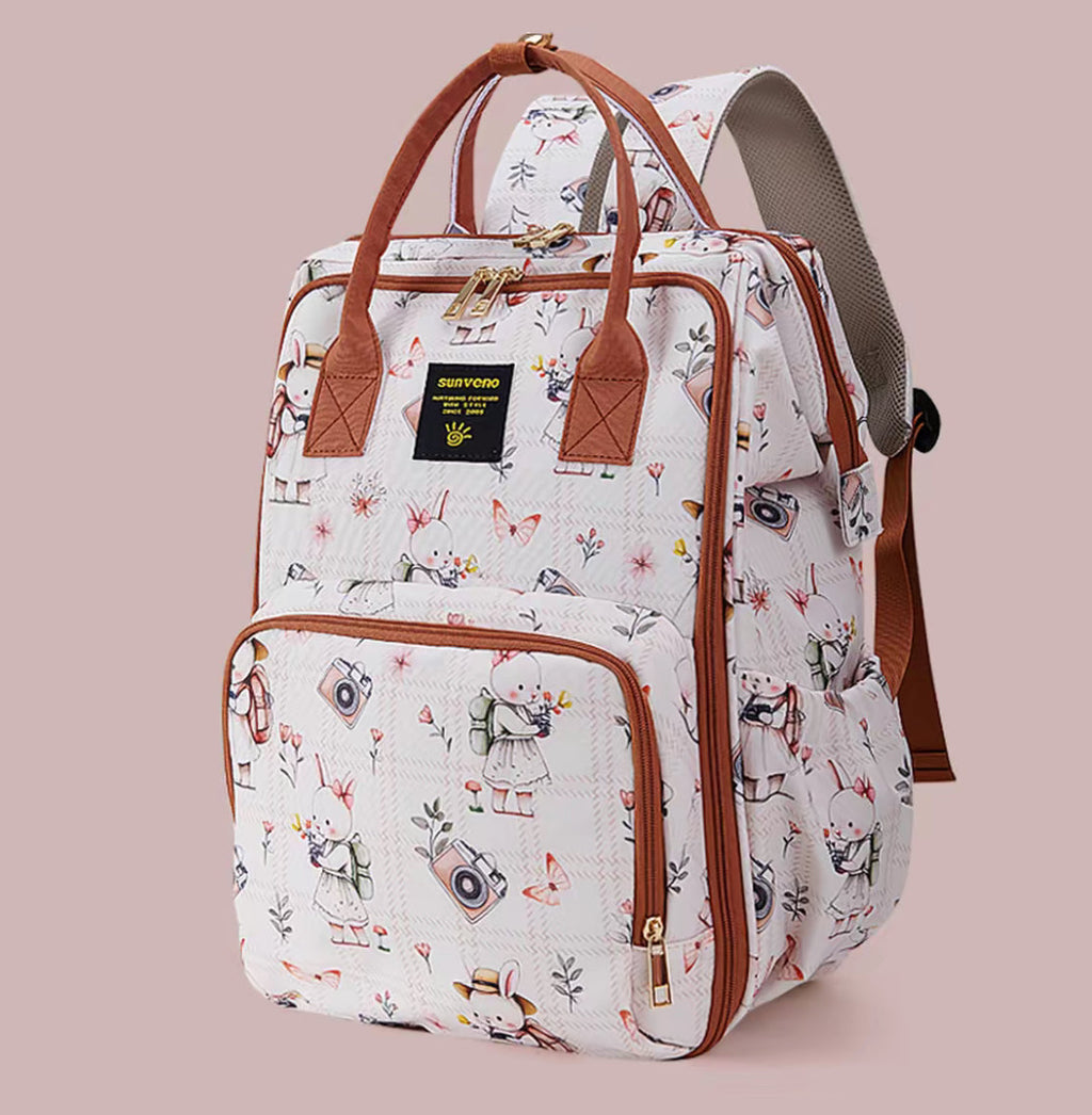 Wide Open Frame Diaper Bag Backpack
