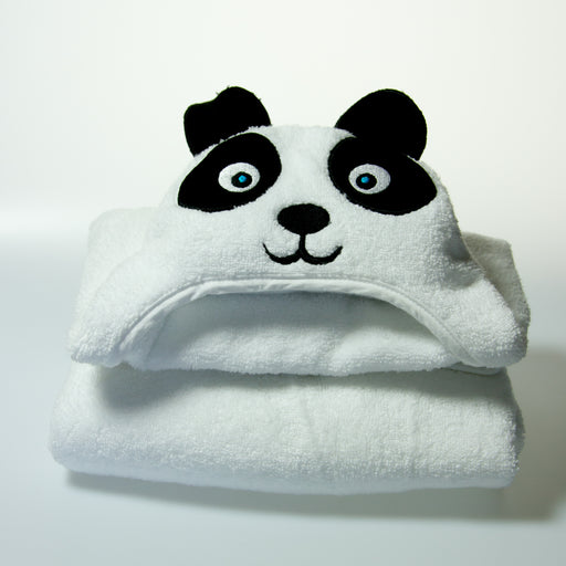 Panda Hooded Cotton Turkish Towel: Little Kid 2T-5T