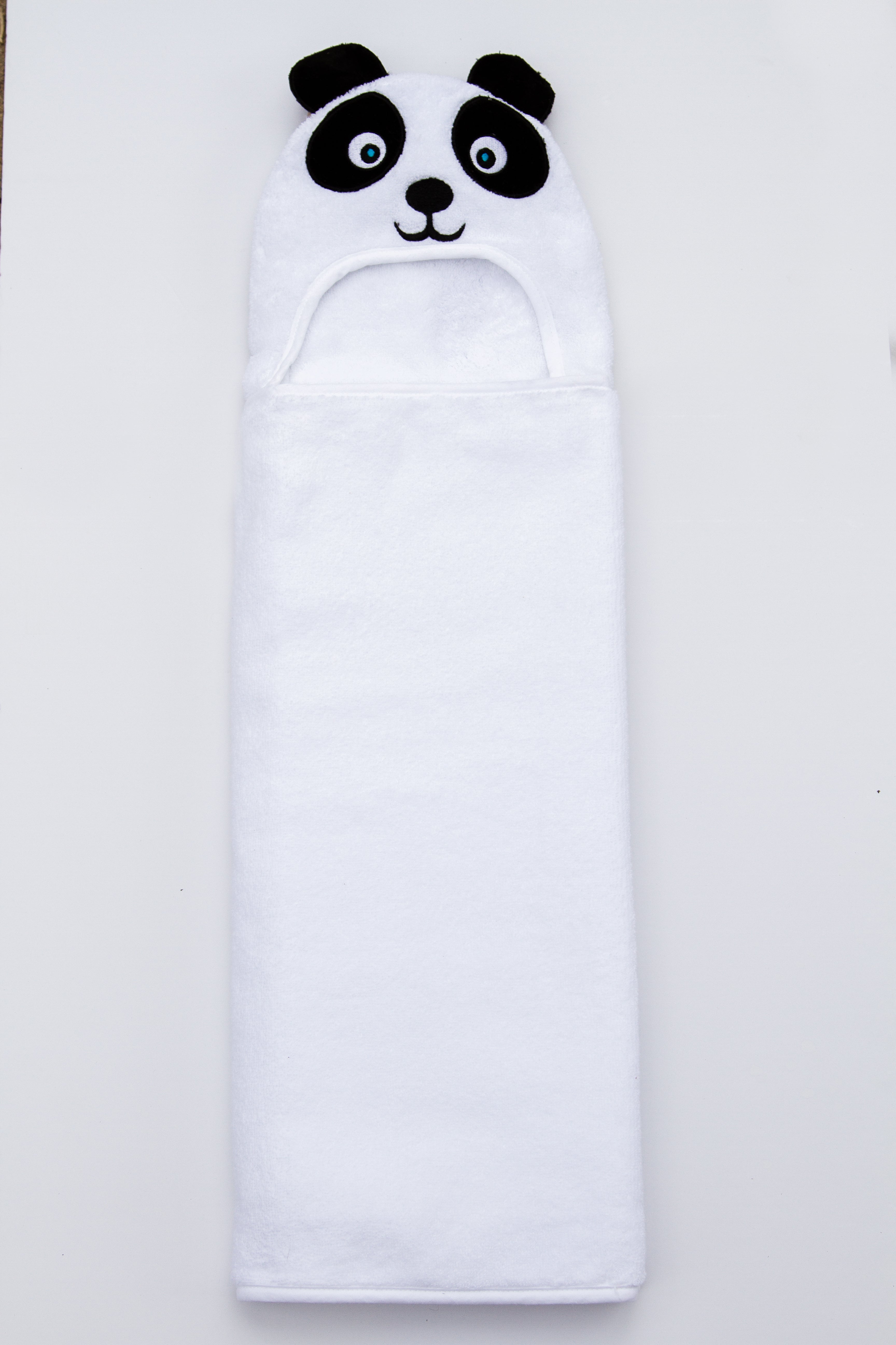 Panda Hooded Cotton Turkish Towel: Baby 0-24 Months