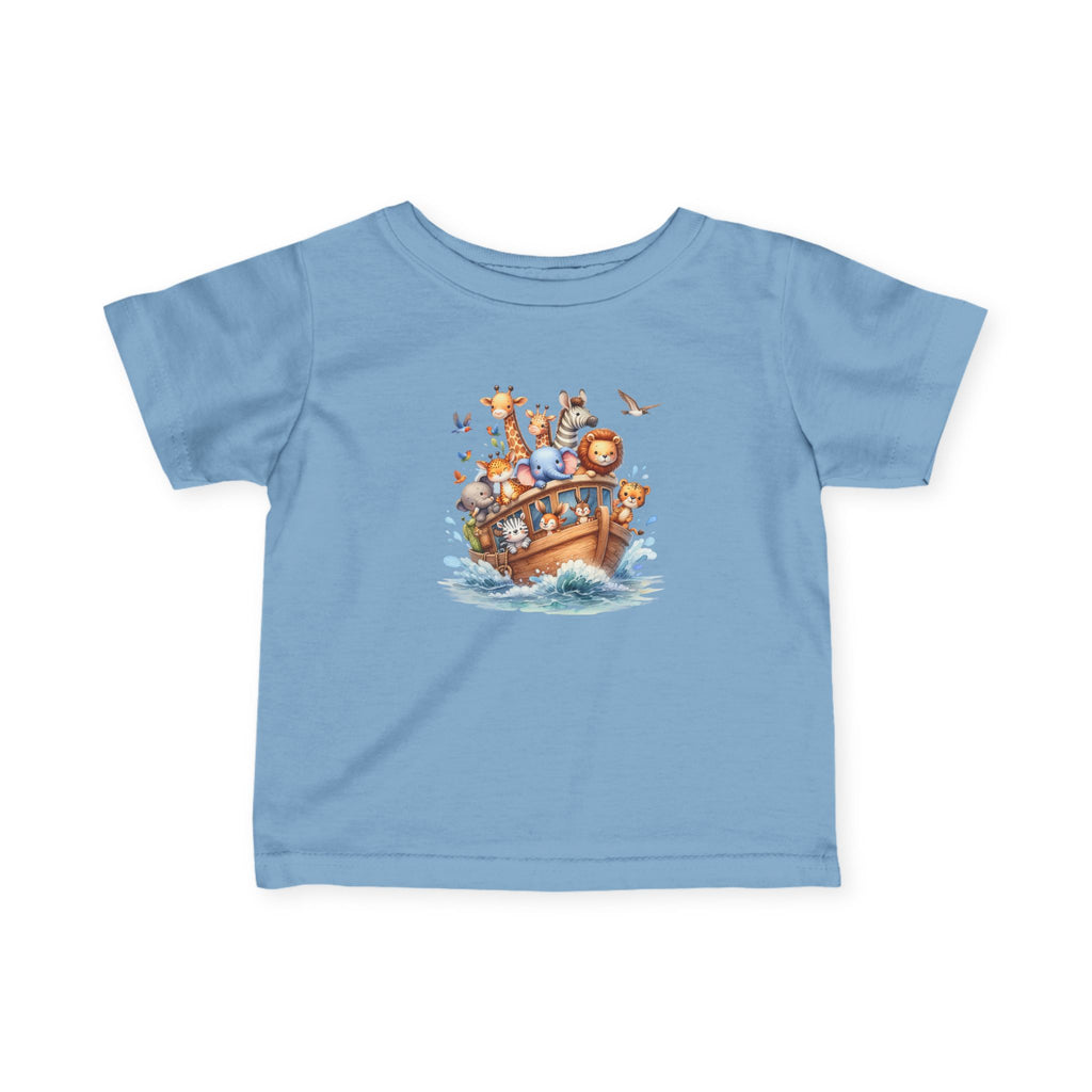 Noah's Ark Animals Infant Tee, Cute Boat of Jungle Friends