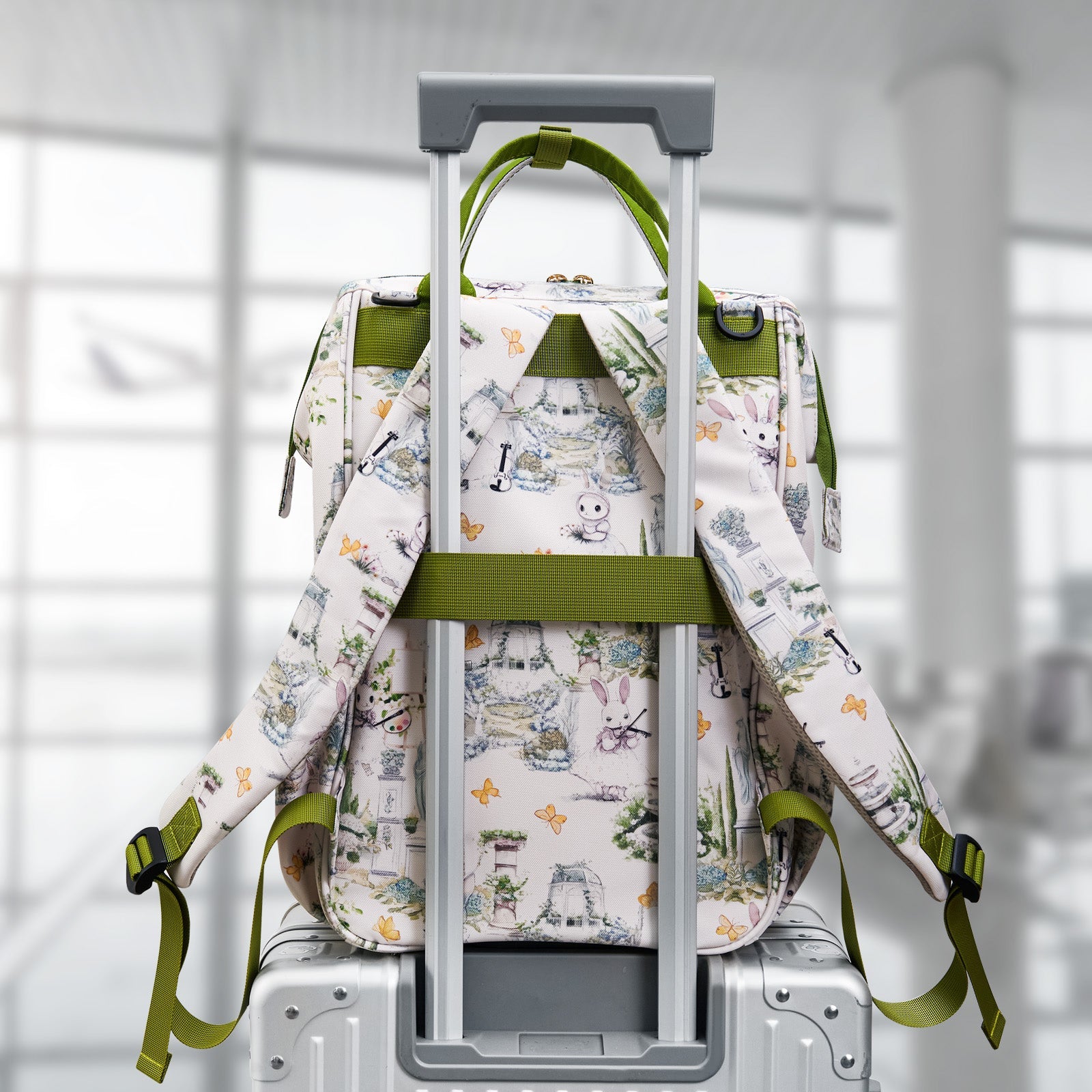 Wide Open Frame Diaper Bag Backpack