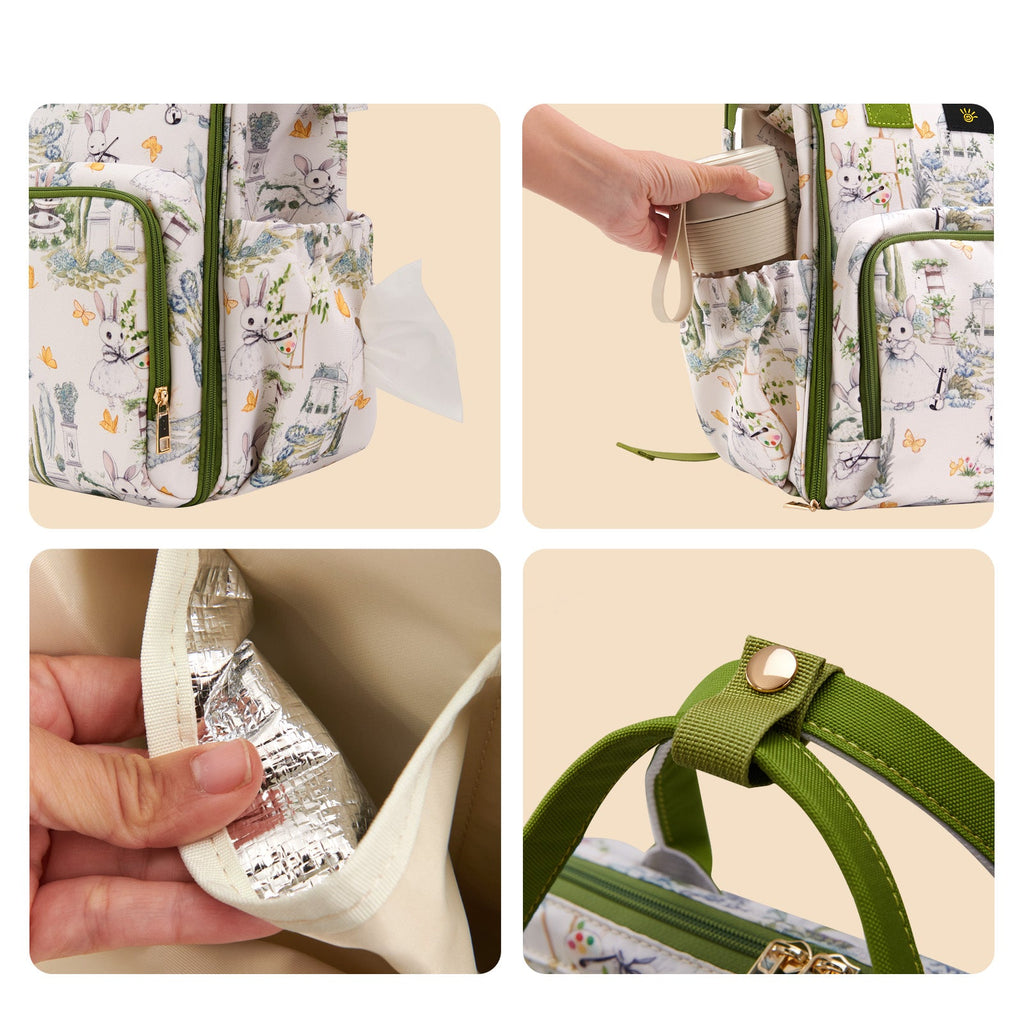 Wide Open Frame Diaper Bag Backpack