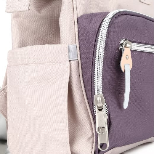 Waterproof Canvas Backpack Diaper Bag with Side Pockets