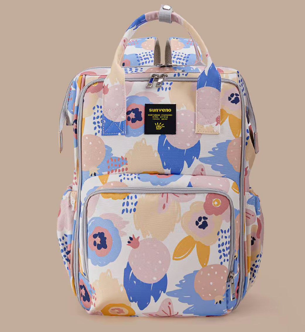 Wide Open Frame Diaper Bag Backpack