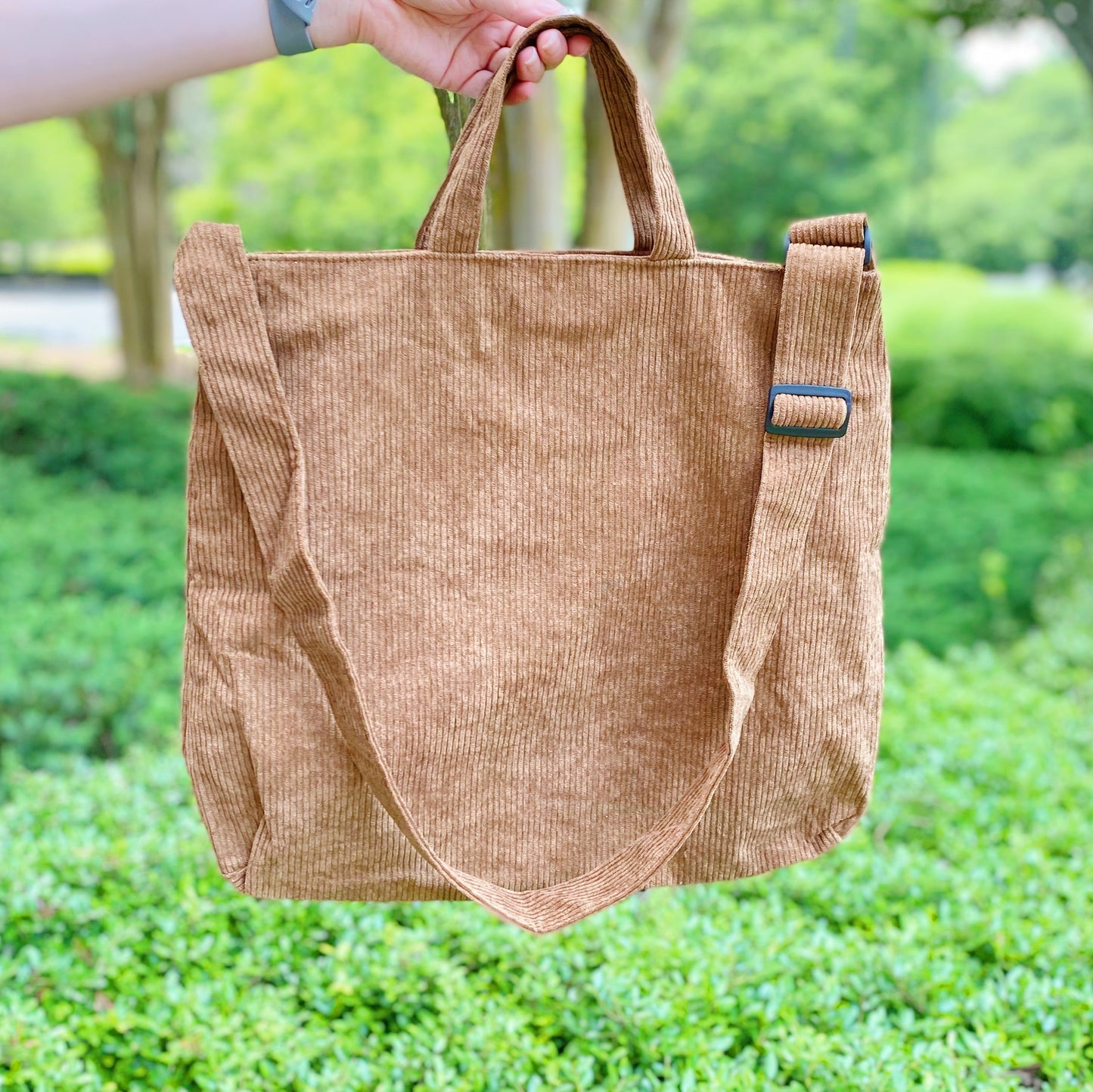 Everyday Corduroy Crossbody Tote Purse