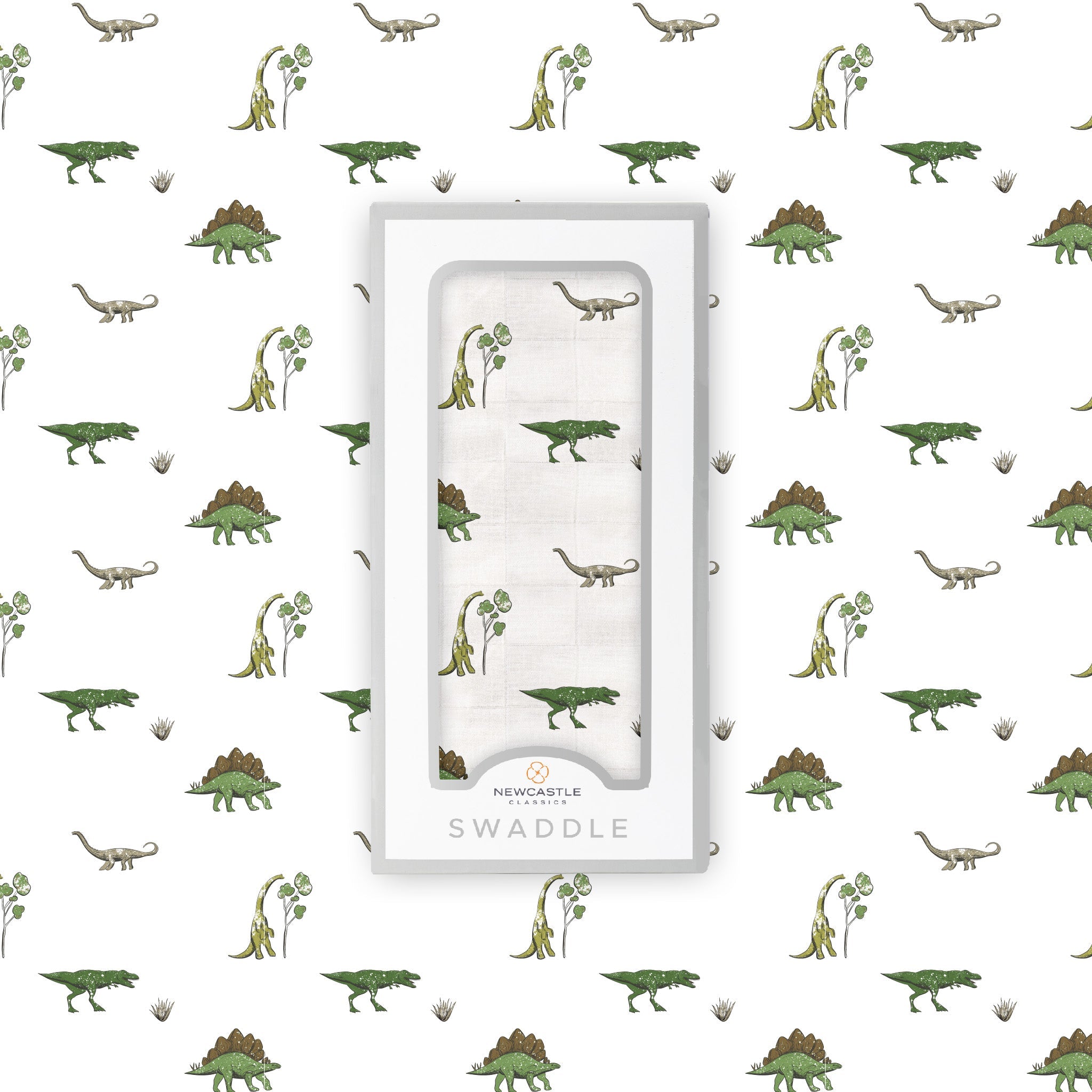 Dino Days Cotton Muslin Swaddle