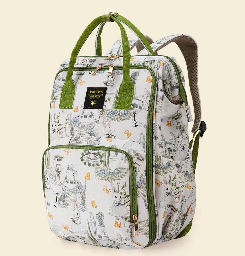 Wide Open Frame Diaper Bag Backpack