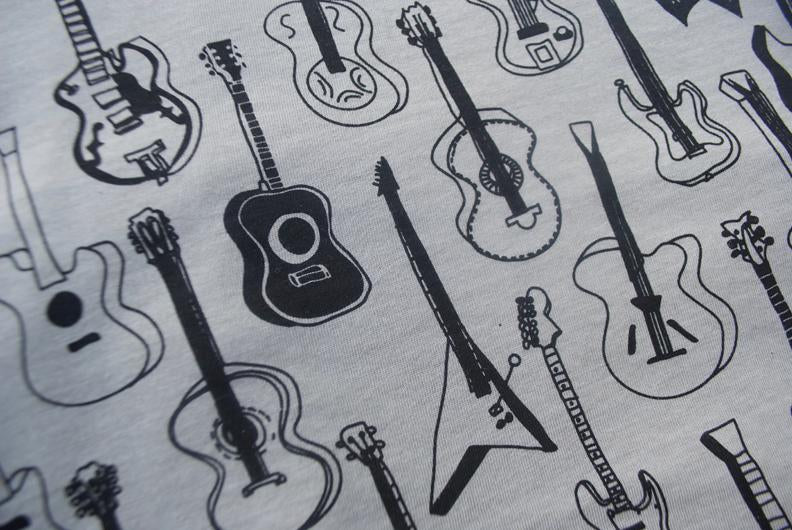 Guitars Pattern Heather Stone