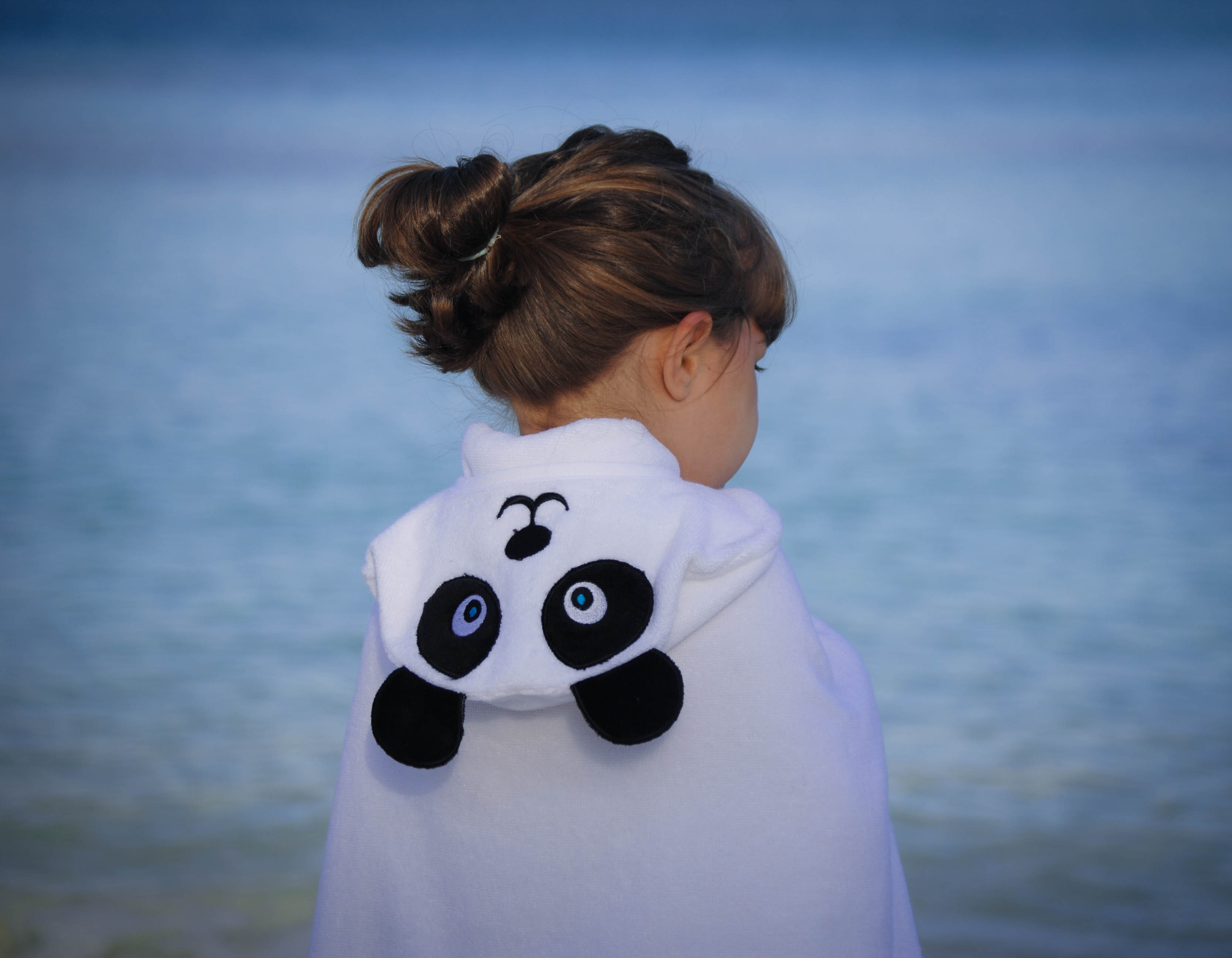 Panda Hooded Cotton Turkish Towel: Baby 0-24 Months