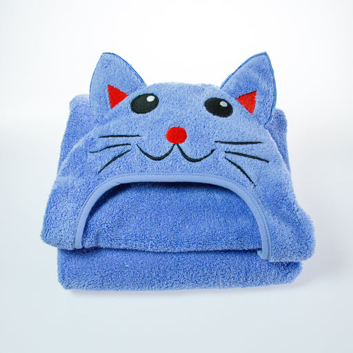 Cat Hooded Cotton Turkish Towel: Baby 0-24 Months