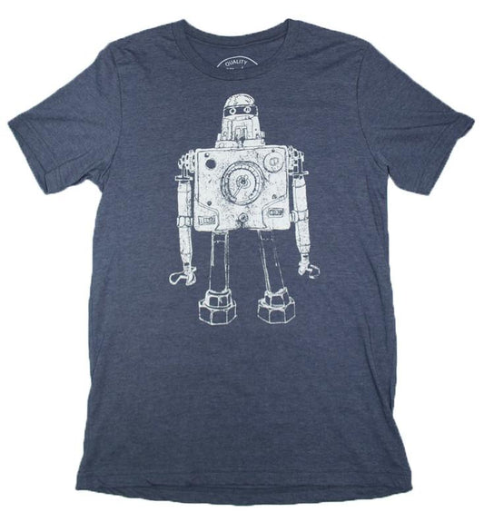 Mr Roboto Heather Navy T-Shirt