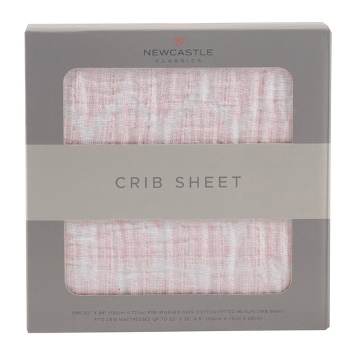 Matchstick Hearts Cotton Muslin Crib Sheet