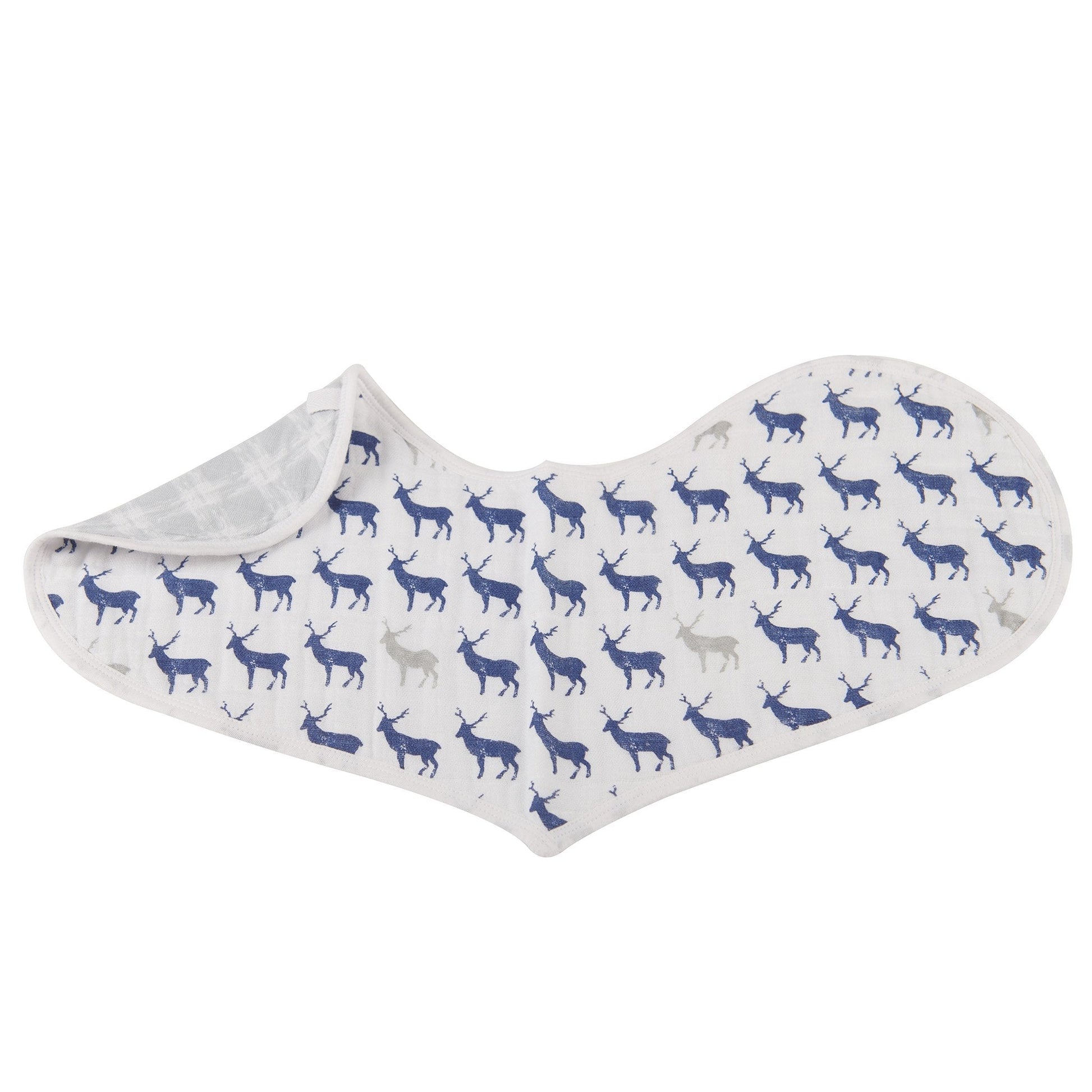 In the Wild Elephant Cotton Burp Cloth Bib 2PK