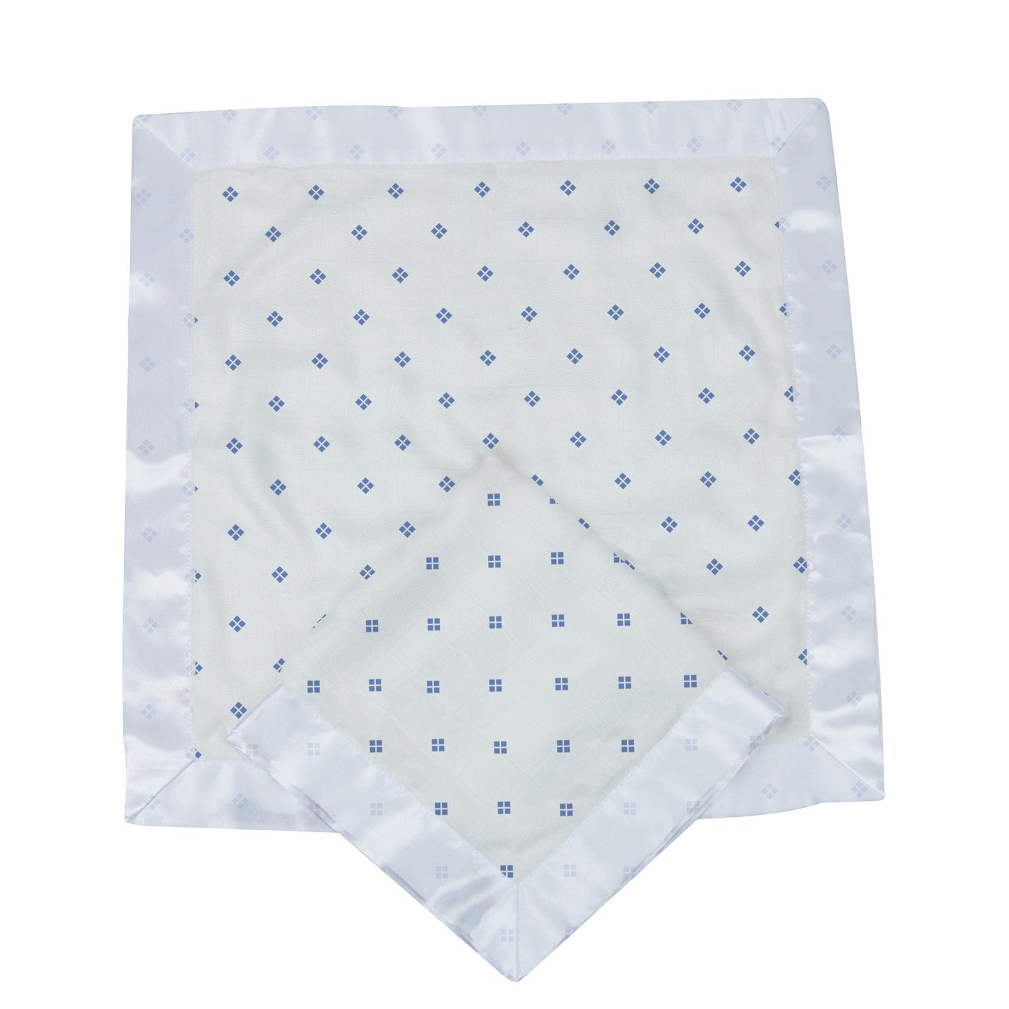 Periwinkle Diamond Polka Dot Bamboo Newcastle Blankie 2 PK