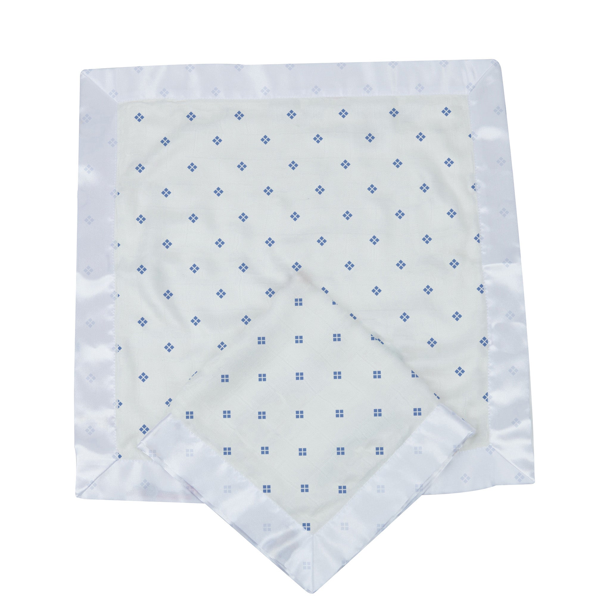 Periwinkle Diamond Polka Dot Bamboo Newcastle Blankie 2 PK
