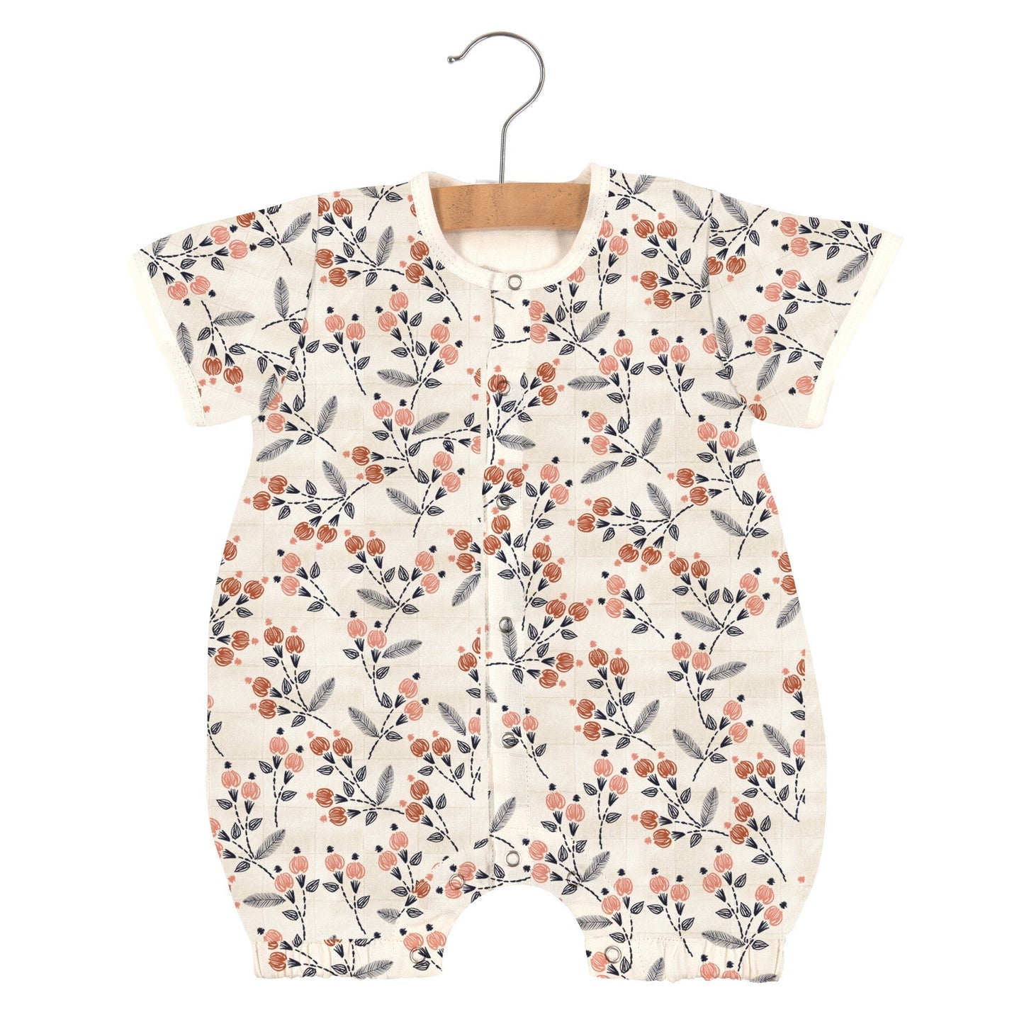 Natural bamboo muslin romper