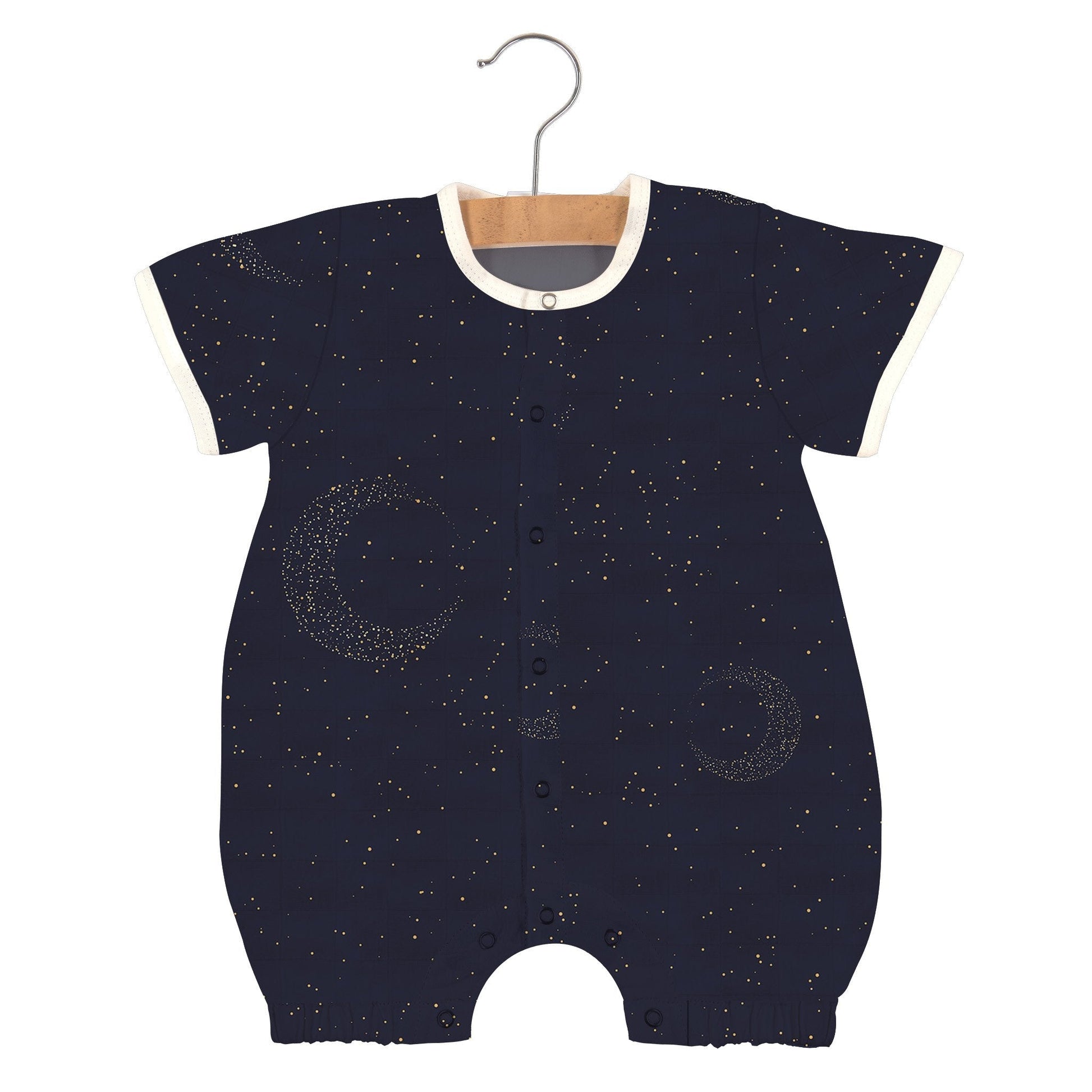  Natural bamboo muslin mini romper