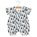 Natural bamboo muslin mini romper