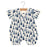 Natural bamboo muslin mini romper
