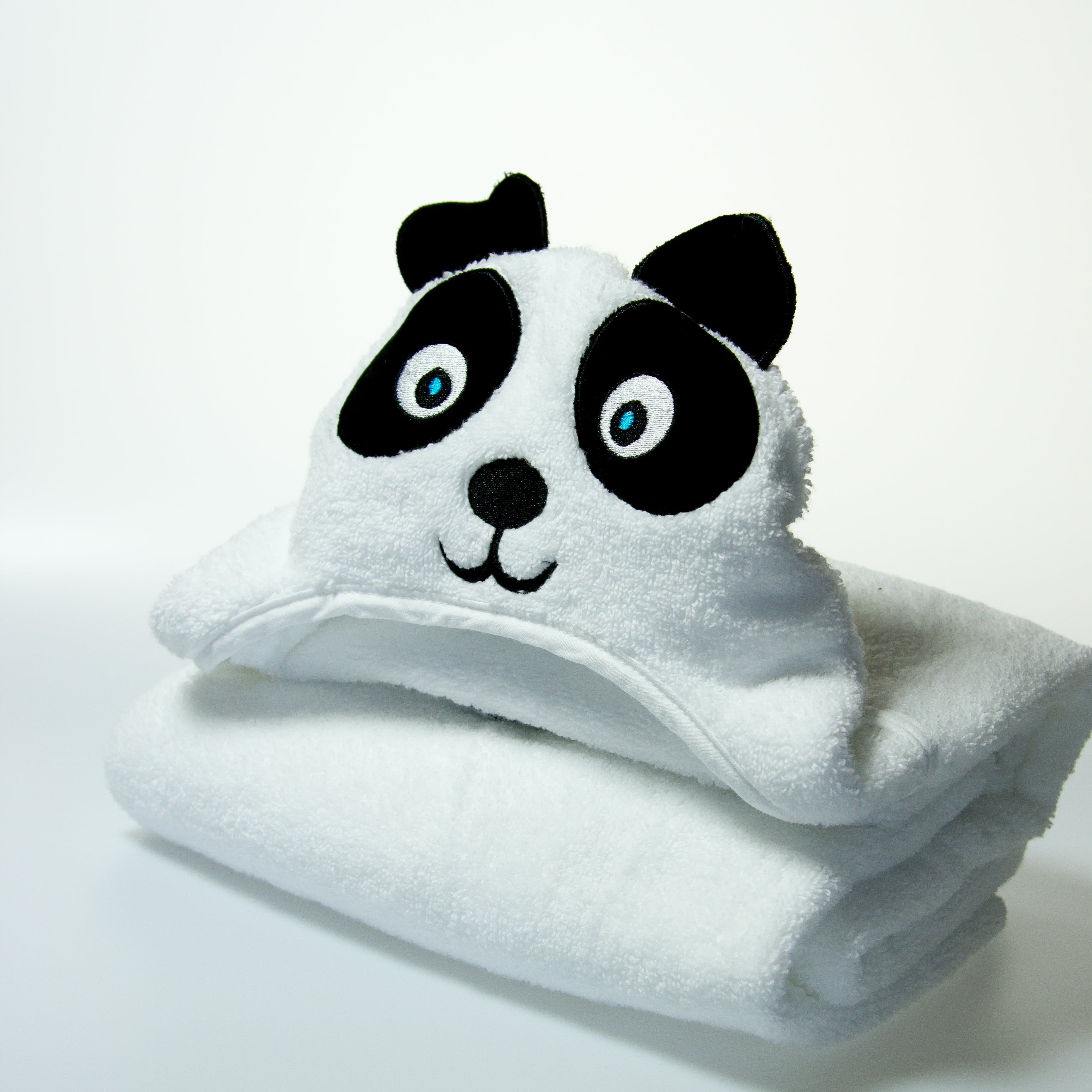 Panda Hooded Cotton Turkish Towel: Little Kid 2T-5T
