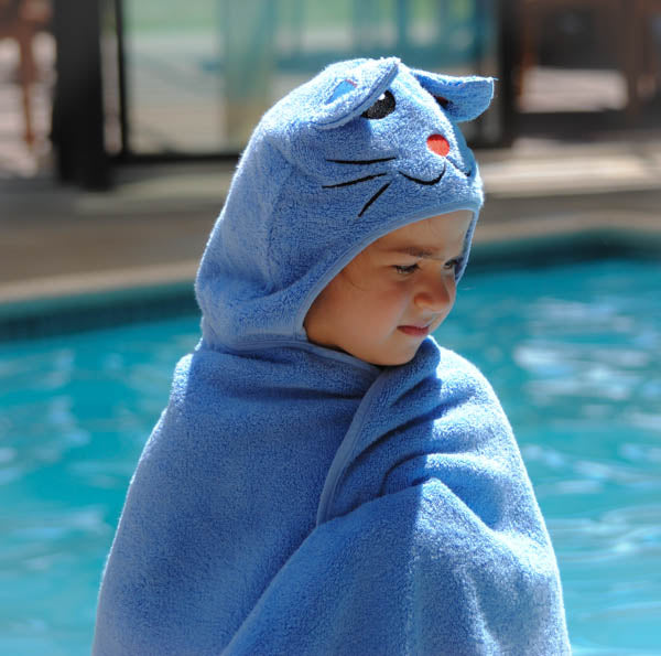 Cat Hooded Cotton Turkish Towel: Baby 0-24 Months