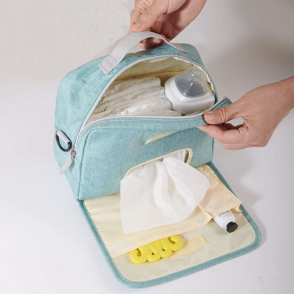 Diaper Clutch Bag with Wipe Dispenser