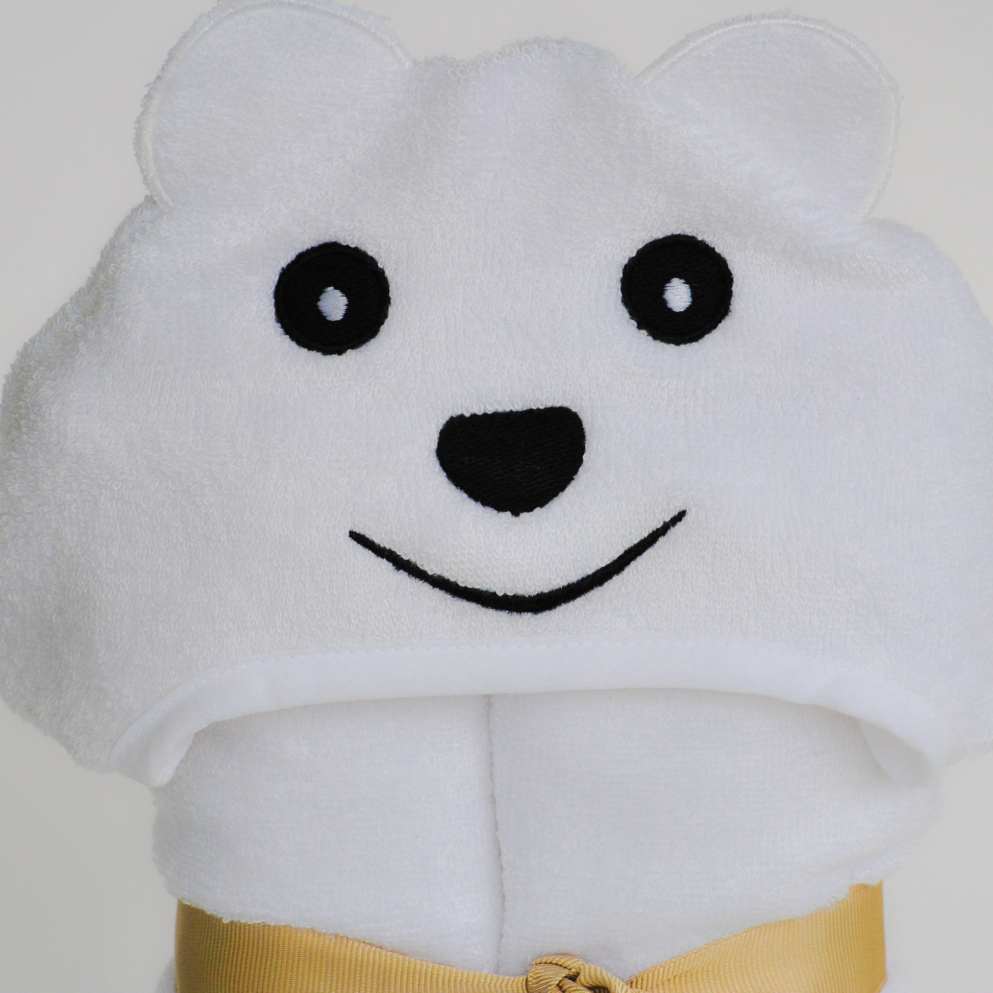 Bamboo Rayon Bear Hooded Turkish Towel: Little Kid 2T-5T