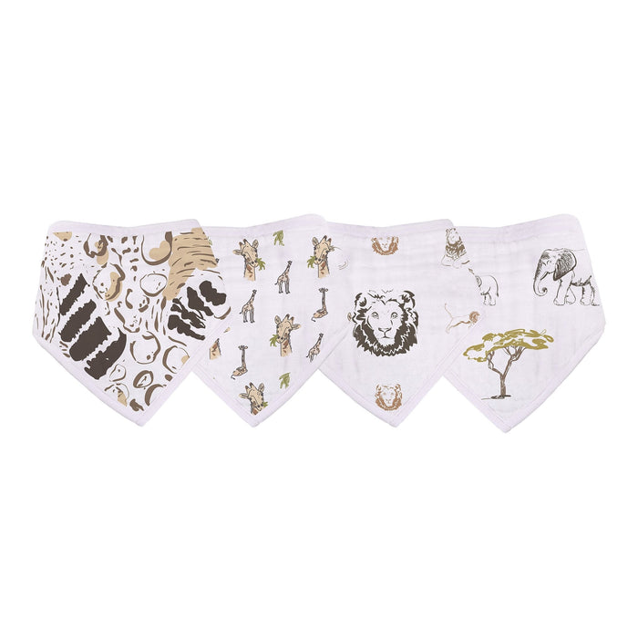 On the Savannah Bamboo Bandana Bibs 4PK
