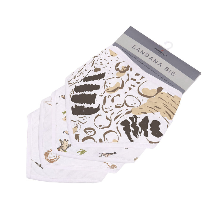 On the Savannah Bamboo Bandana Bibs 4PK