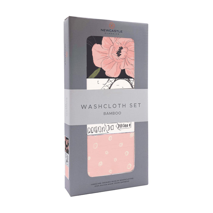 London, Paris, New York Washcloth Set