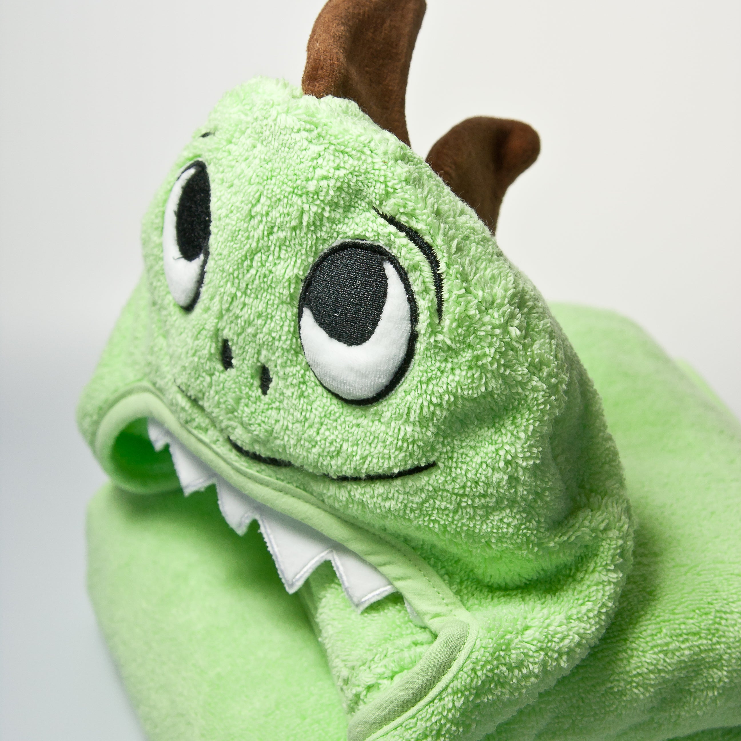 Dino Hooded Cotton Turkish Towel: Baby 0-24 Months